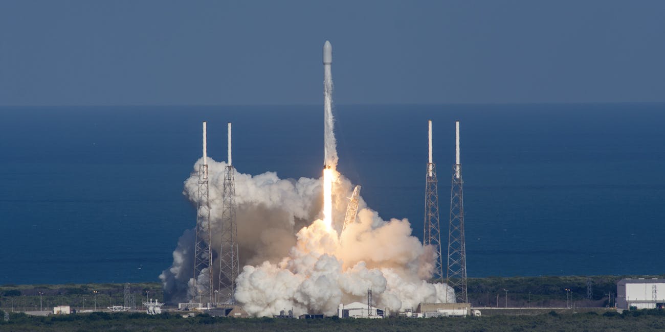 SpaceX Releases Photos of Tilted Falcon 9 Rocket Floating Back to Port