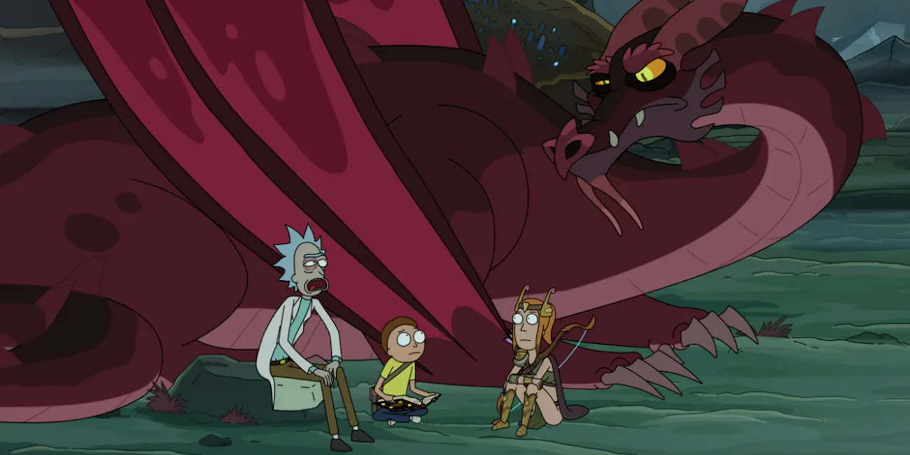 rick and morty dragon