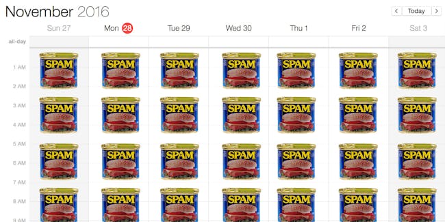 How to get rid of those spam icloud calendar event invites inverse
