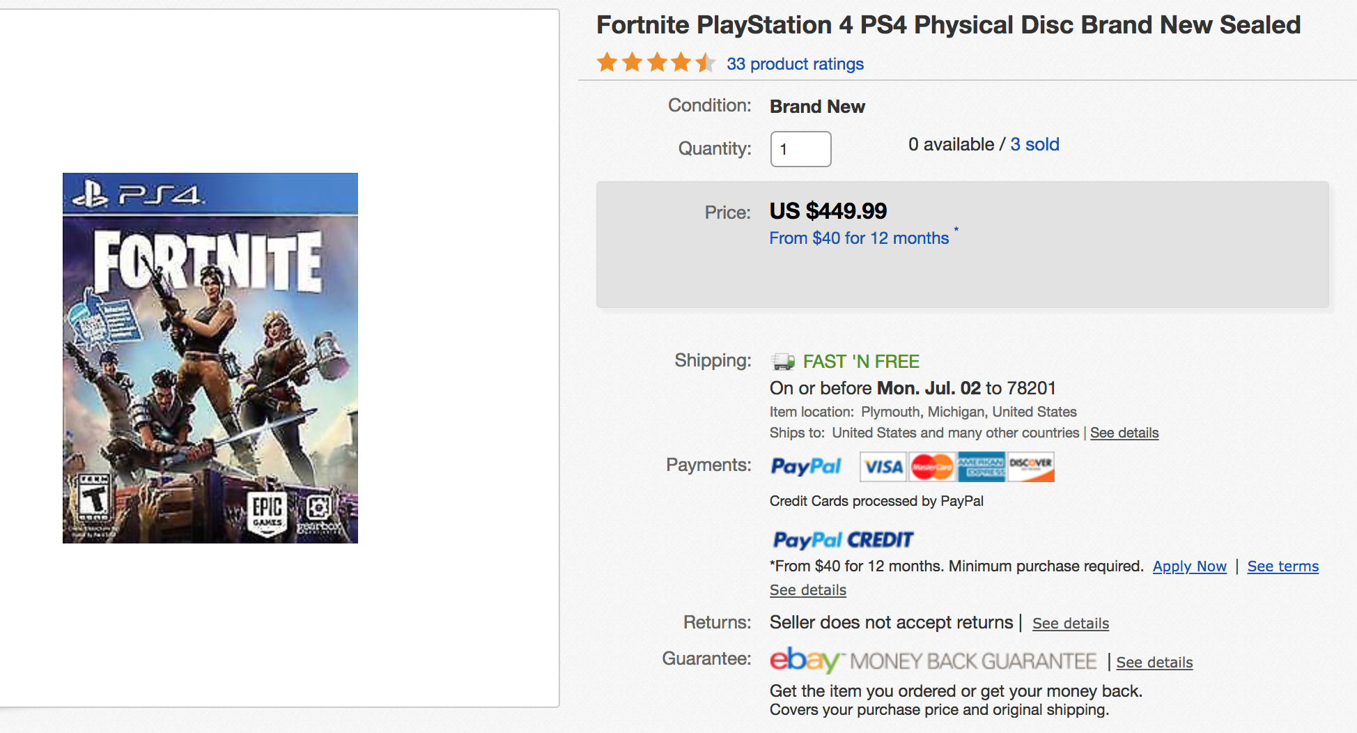 fortnite physical copies selling for ridiculous amounts on ebay inverse - fortnite accounts for free ebay