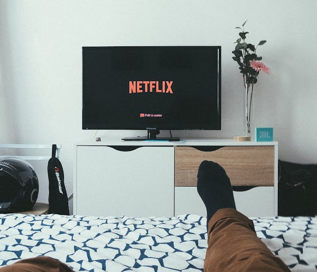 sitting, TV,
