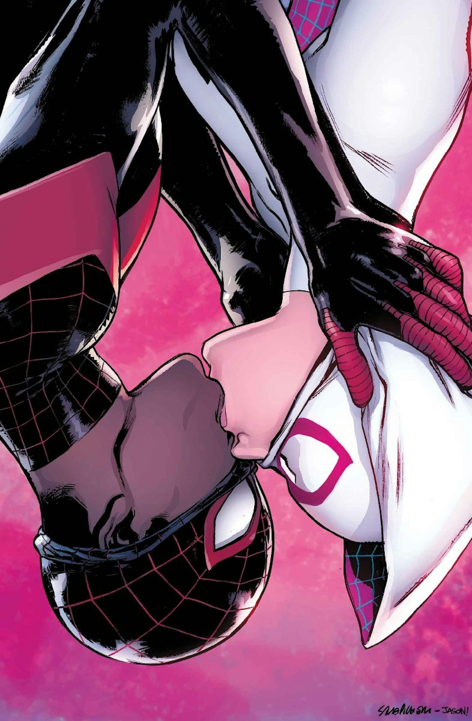 Spider Gwen And Miles Moraless Mutual Spidey Crush Is Now Canon Inverse 0808