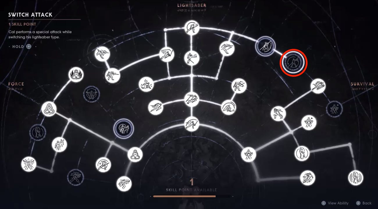 'Jedi Fallen Order' lightsaber customization One musthave skill to