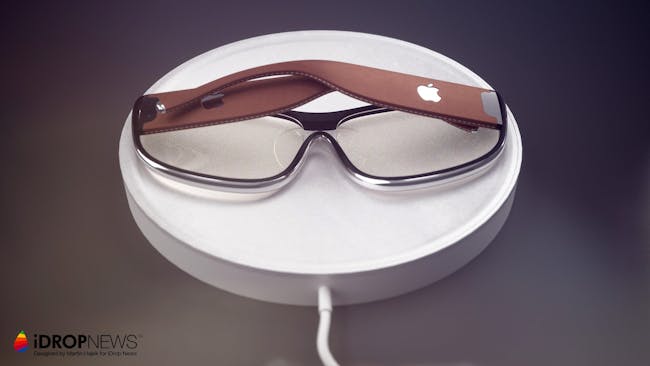 The glasses on charge.
