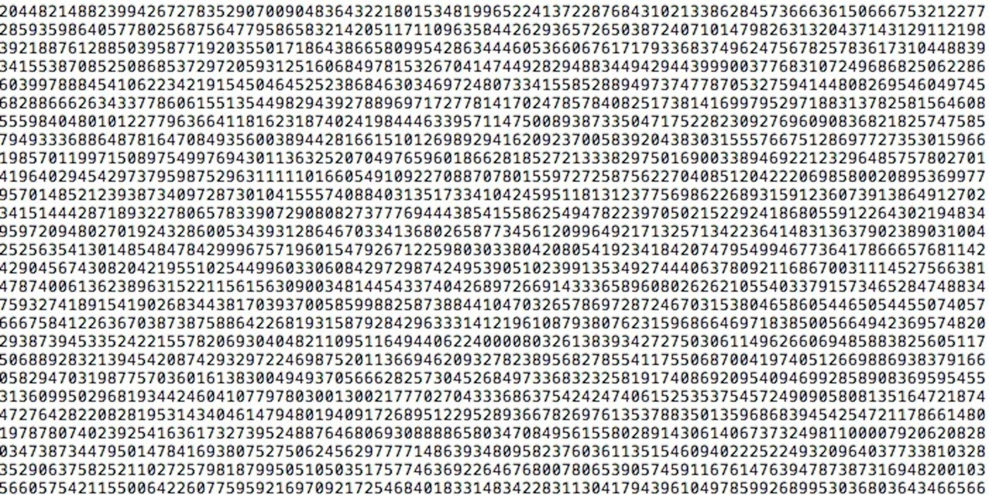 Your New Largest Prime Number Is Here, and It's 22 Million Digits Long