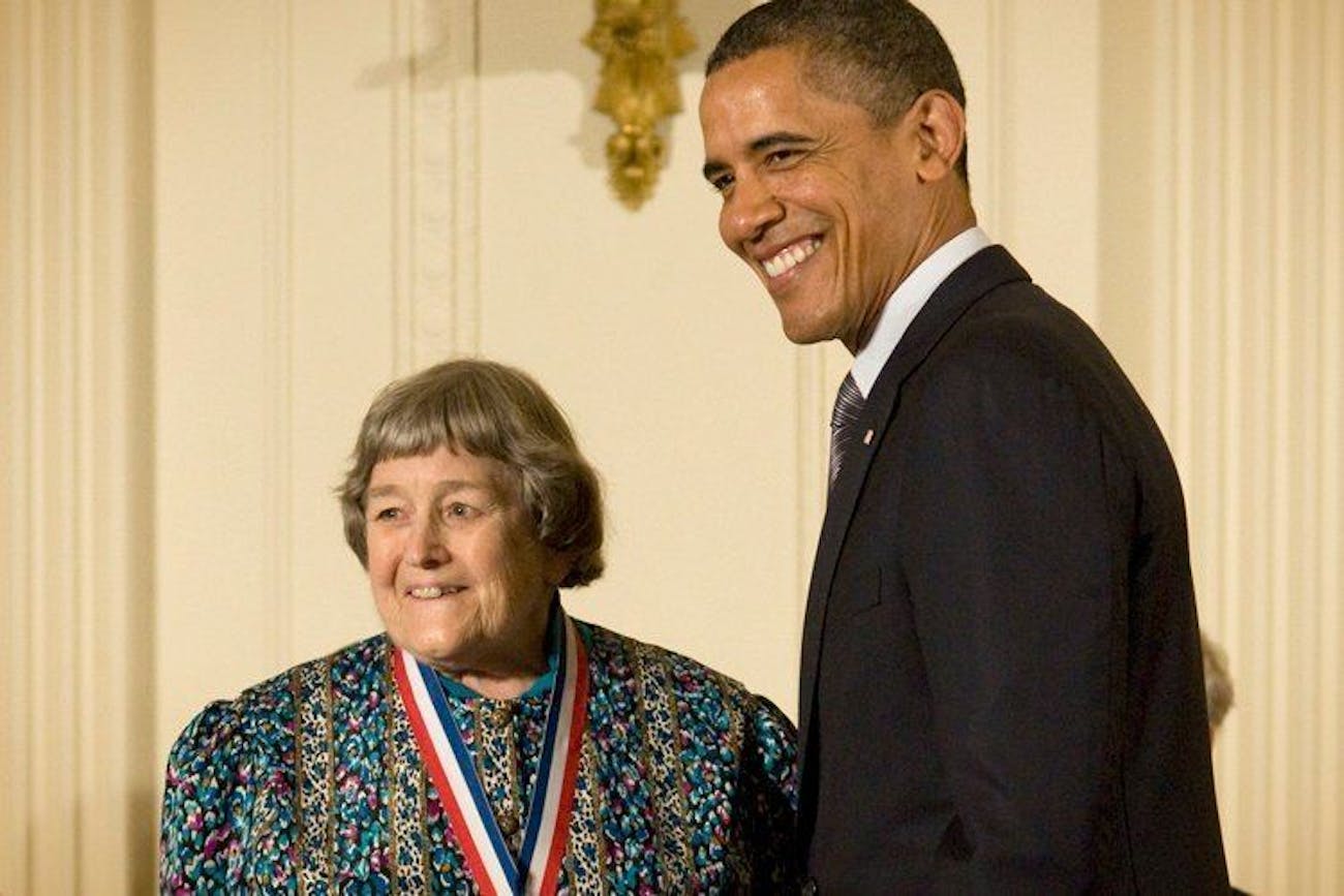 Yvonne Brill receiving 2010 National Medal of Science