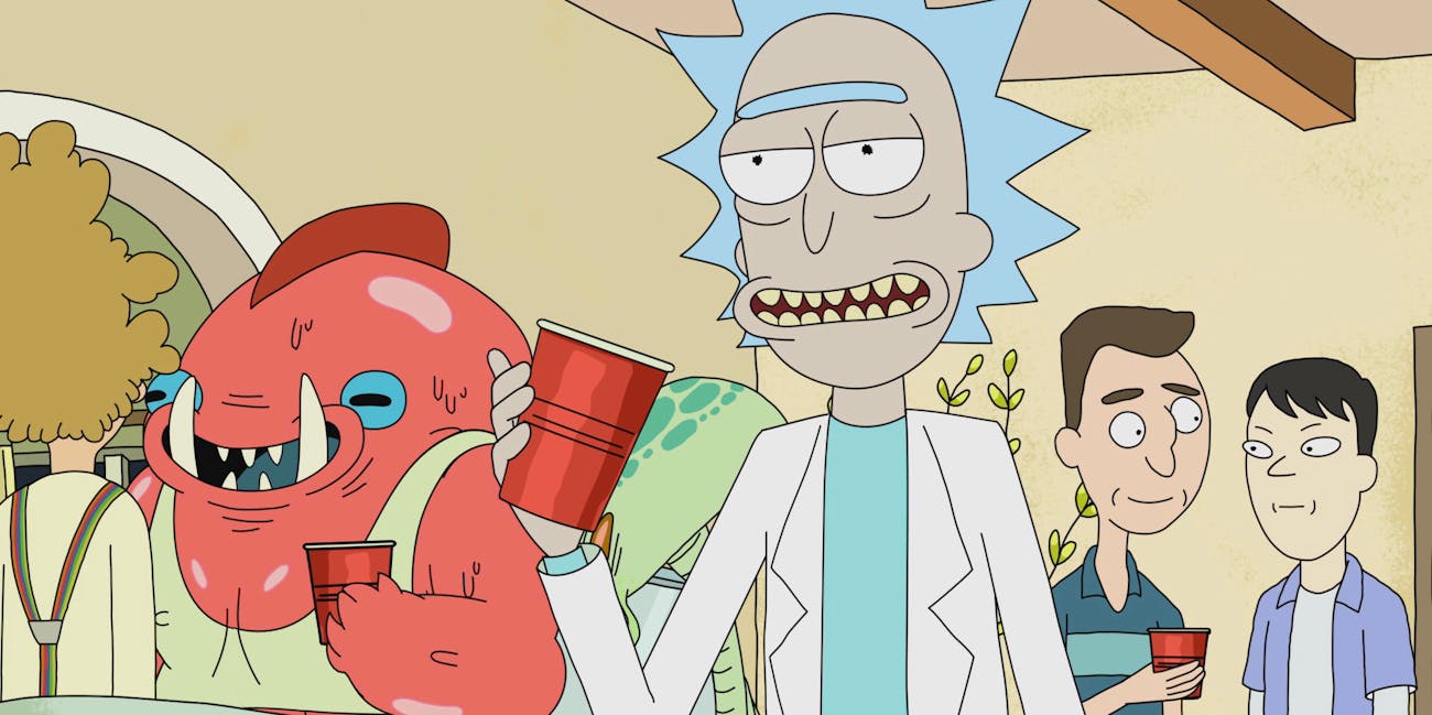 'Rick and Morty' party episode.