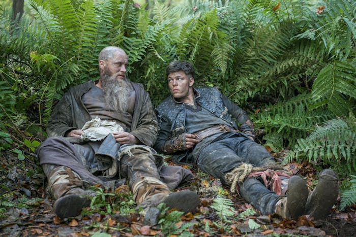 Travis Fimmel and Alex Hogh Andersen on Vikings