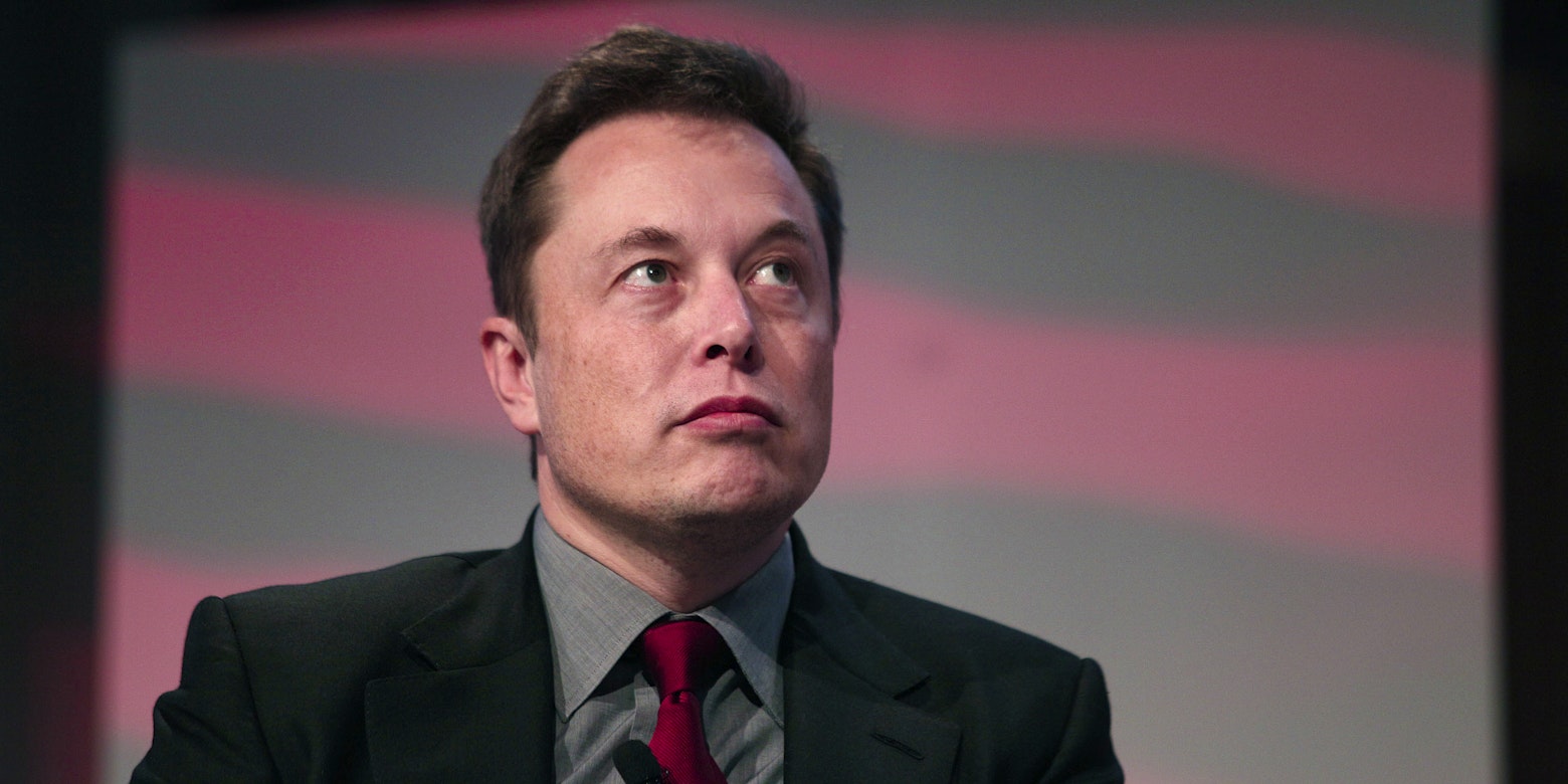 Elon Musk, co-founder and CEO of Tesla Motors, speaks at the 2015 Automotive News World Congress January 13, 2015 in Detroit, Michigan. More than 5,000 journalists from around the world will see approximately 45 new vehicles unveiled during the 2015 NAIAS, which opens to the public January 17 and concludes January 25.