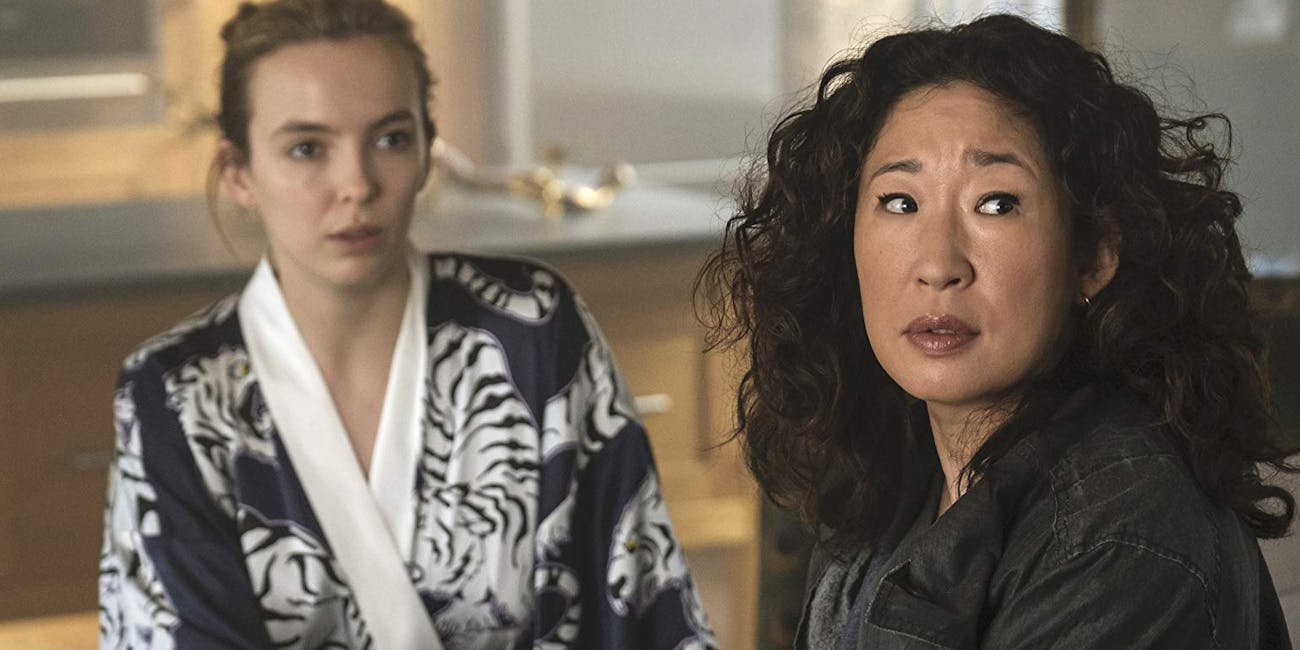 Jodie Comer and Sandra Oh in Killing Eve Season 2