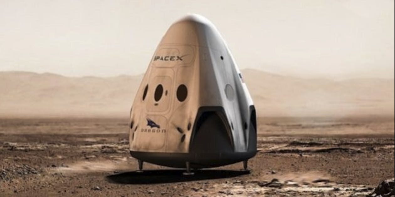 SpaceX Red Dragon Capsule concept art