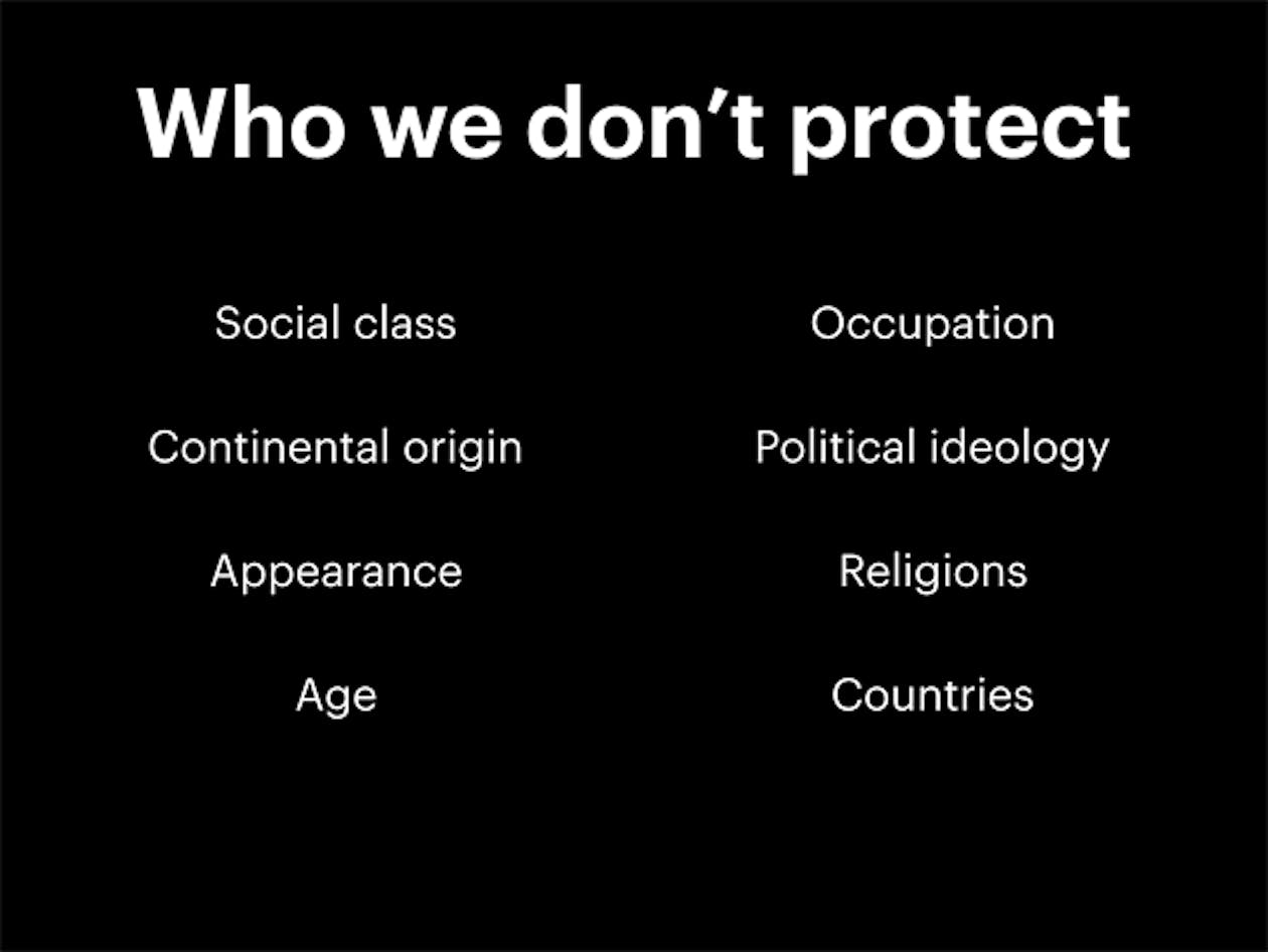 Facebook not protected training slides