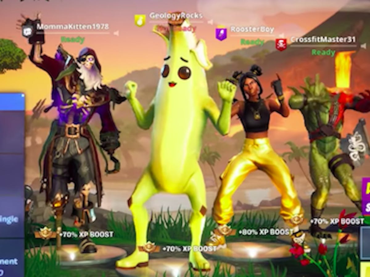 fortnite season 8 battle pass overview skins pets and other cosmetics inverse - fortnite banane