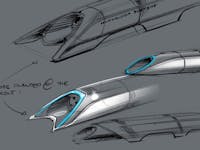 The hyperloop as imagined by Elon Musk in his original 2013 white paper.