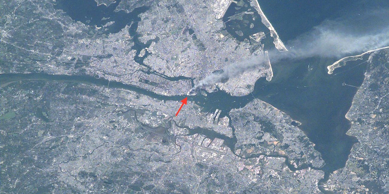 9/11 nyc from space