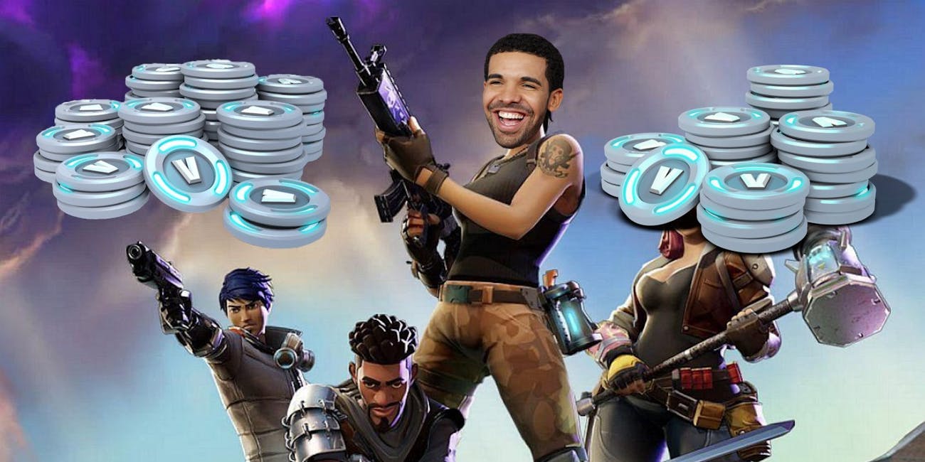 drake streamed fortnite again and paid ninja 5 000 after he won a bet - drake plays fortnite with ninja
