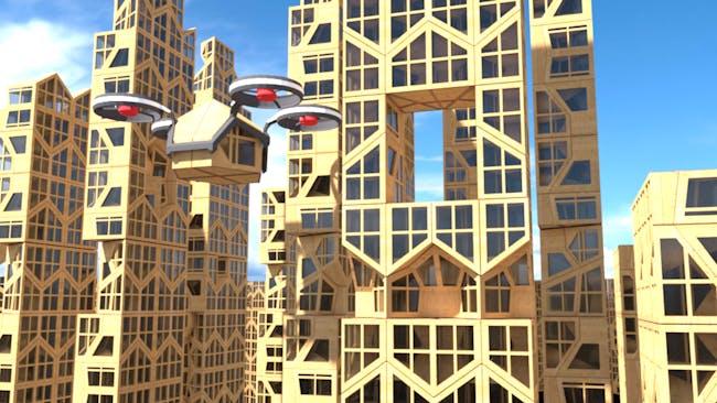 Homepod's houses flying through the air.