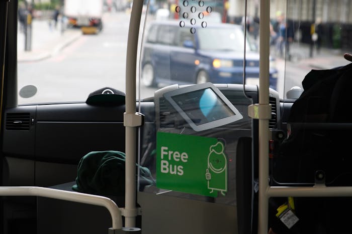 The driver's tablet.