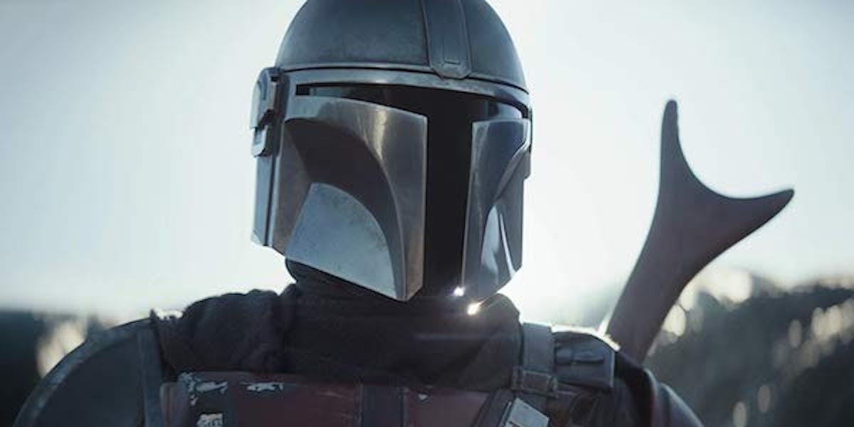 Pedro Pascal as The Mandalorian in 'The Mandalorian' on Disney Plus.