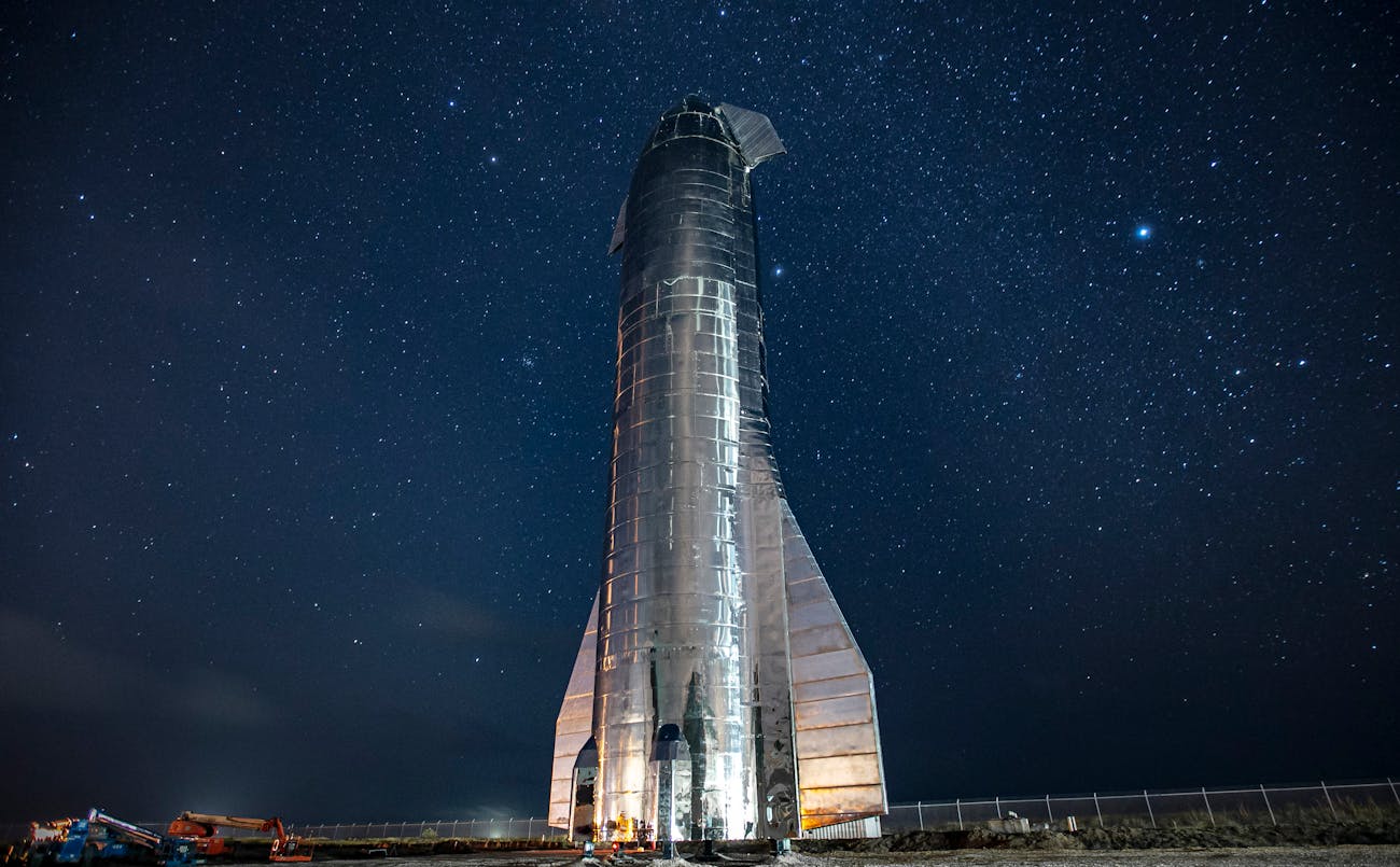 The Starship Mk.1 at the Boca Chica facility in Texas.
