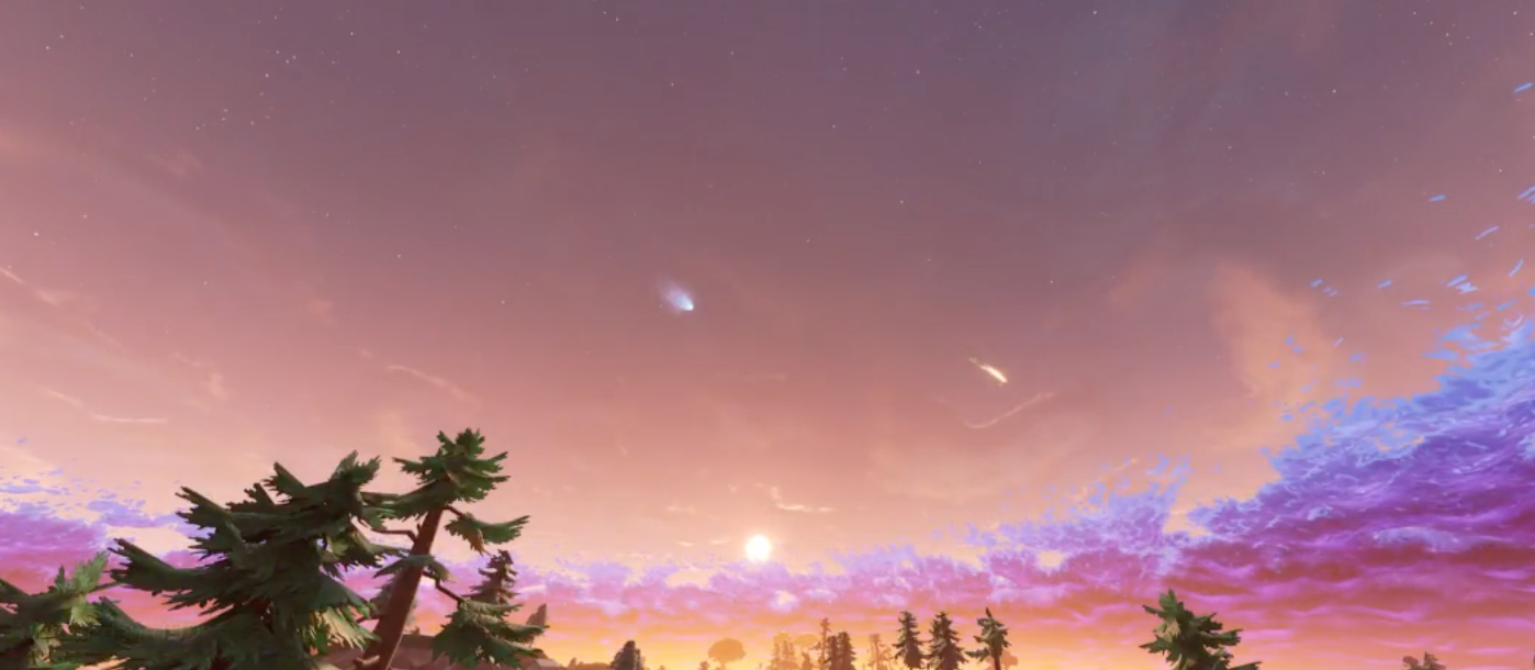 fortnite meteor shower - what is the meteor in fortnite