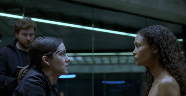 Shannon Woodward and Thandie Newton