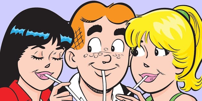 Archie Andrews, Betty Cooper, and Veronica Lodge in the Archie Comics
