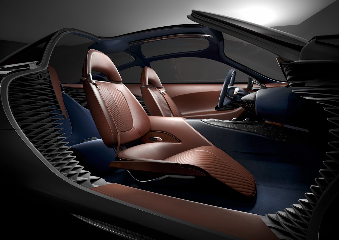 Hyundai S Genesis Motors Reveals Its Eye Popping High End Electric Genesis Essentia Concept