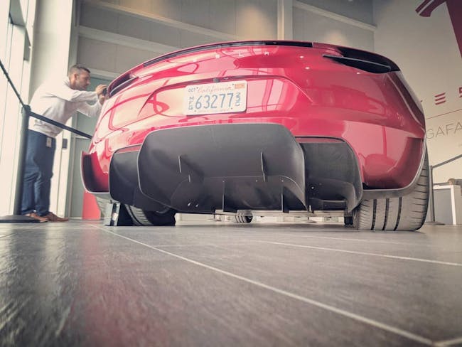 Tesla Roadster at Gigafactory.