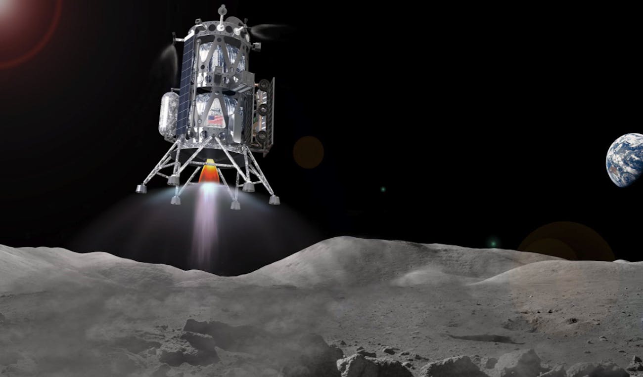Un concetto di macchine intuitive per un lander lunare commerciale.