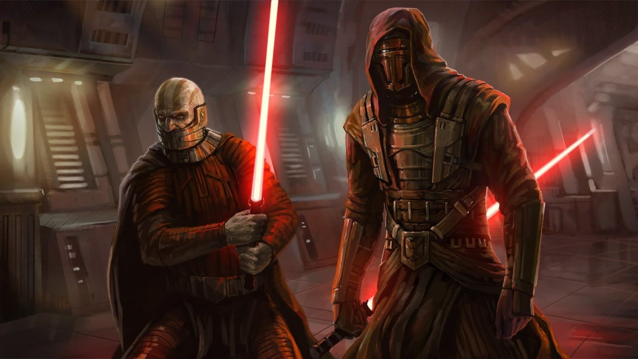 Darth Malak and Darth Revan, two of the scariest Sith to ever exist are from 'Knights of the Old Republic'.