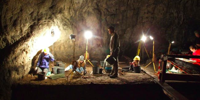 Neanderthal cave, Poland