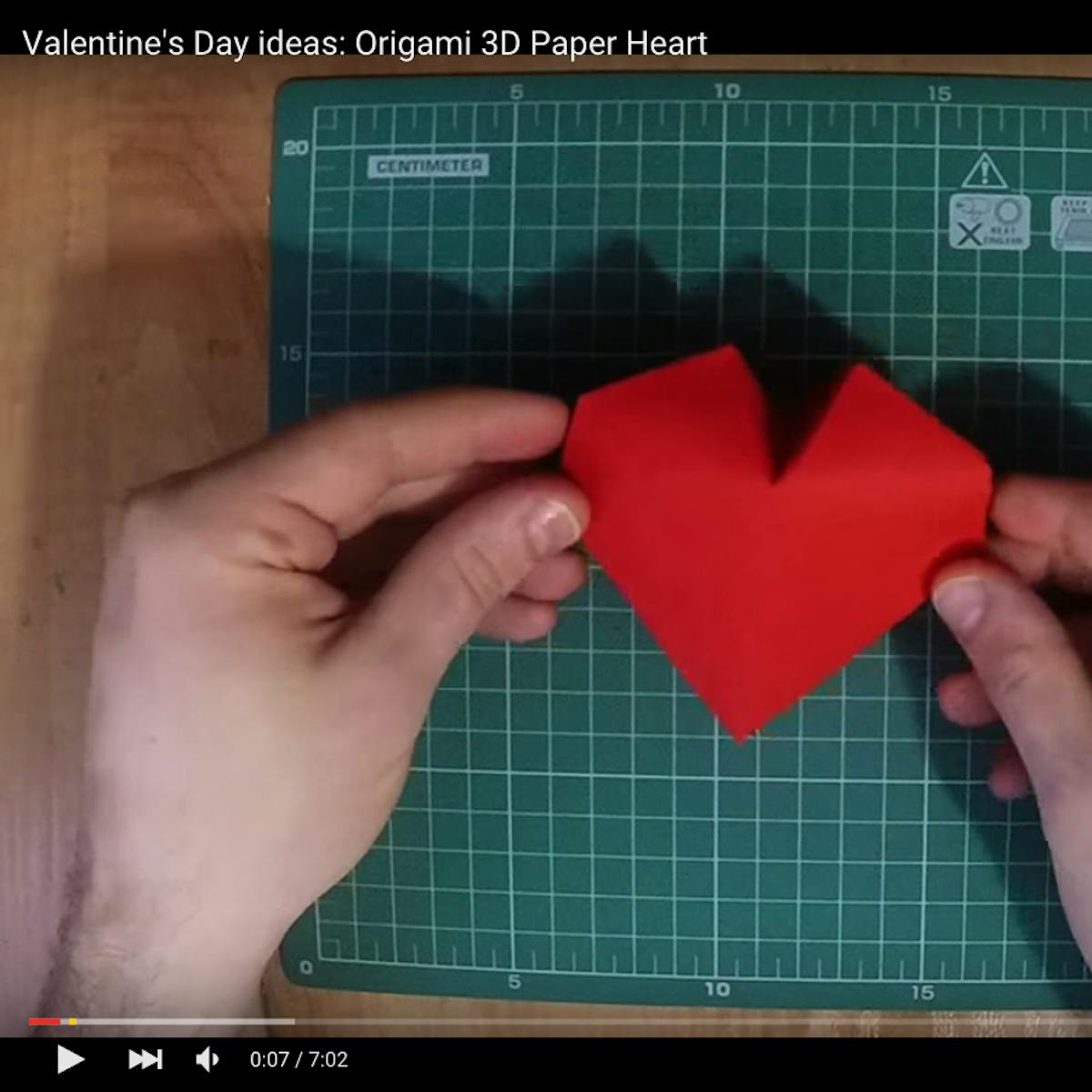 Watch And Learn How To Make 3d Origami Hearts For Valentine S Day -