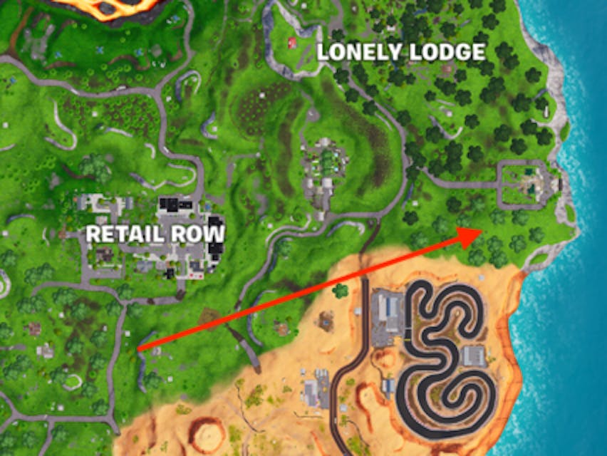 fortnite treasure map loading screen location where the knife points inverse - fortnite look where the knife points