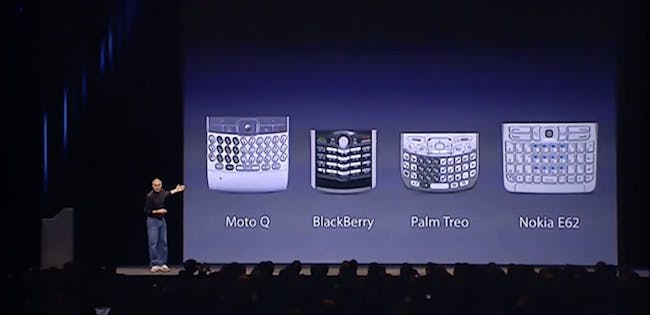 Steve Jobs, unimpressed.