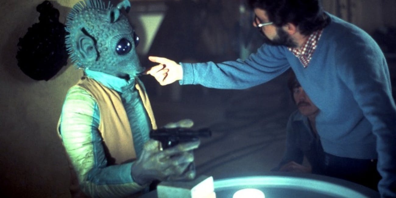 Greedo shooting George Lucas