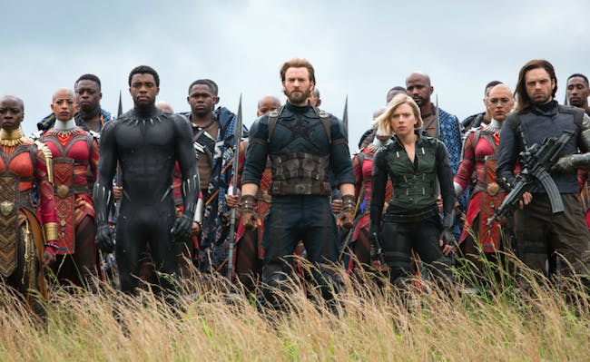 Black Panther, Captain America, Black Widow, the Winter Solider and he nation of Wakanda face the forces of Thanos in 'Infinity War.'