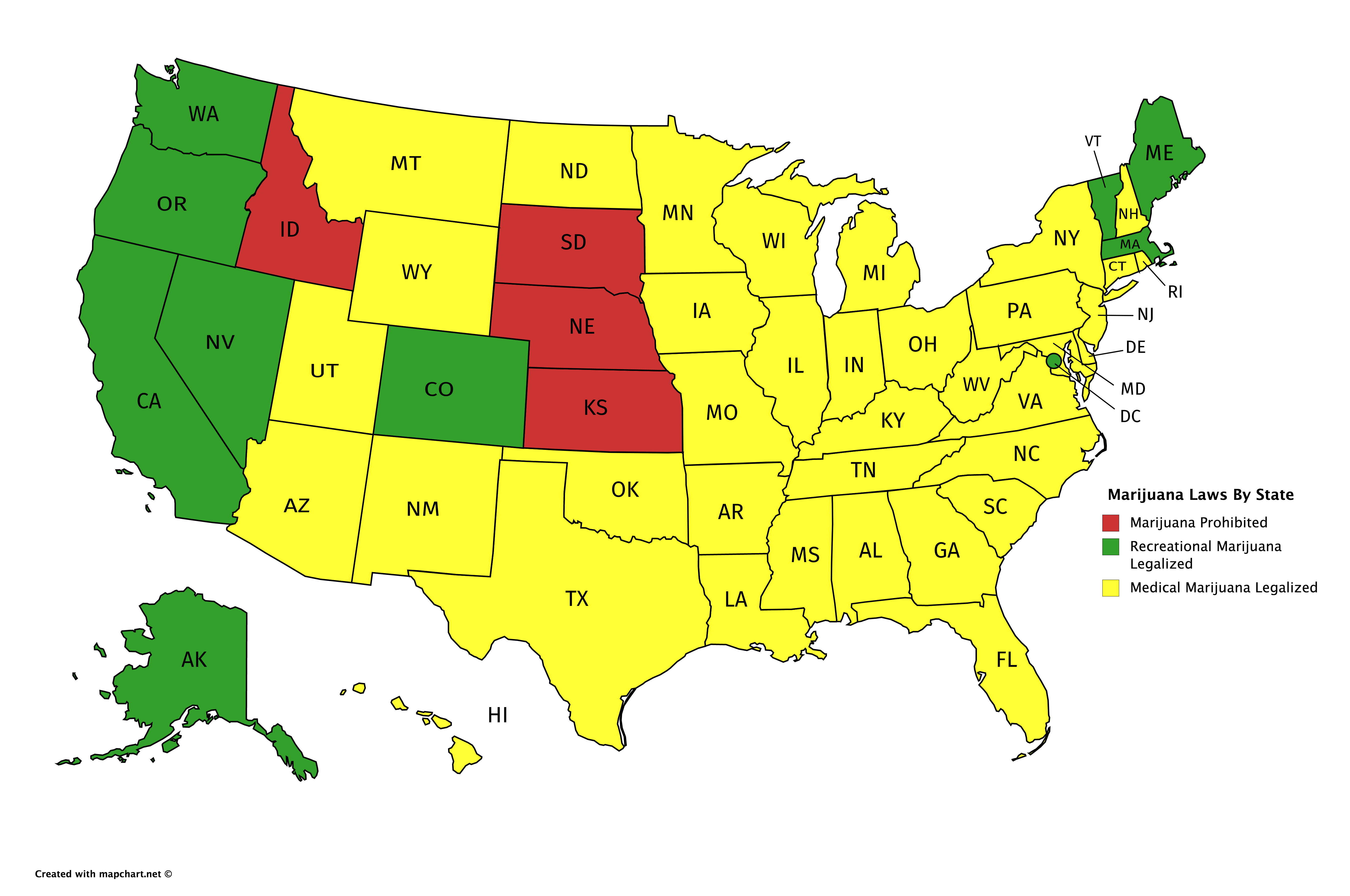 Marijuana Legalization 2018: What States Have Decriminalized Weed | Inverse