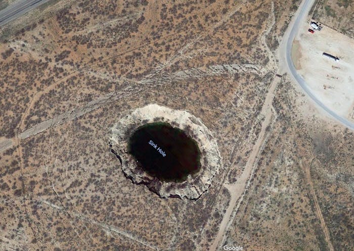   Sink hole of the sink 