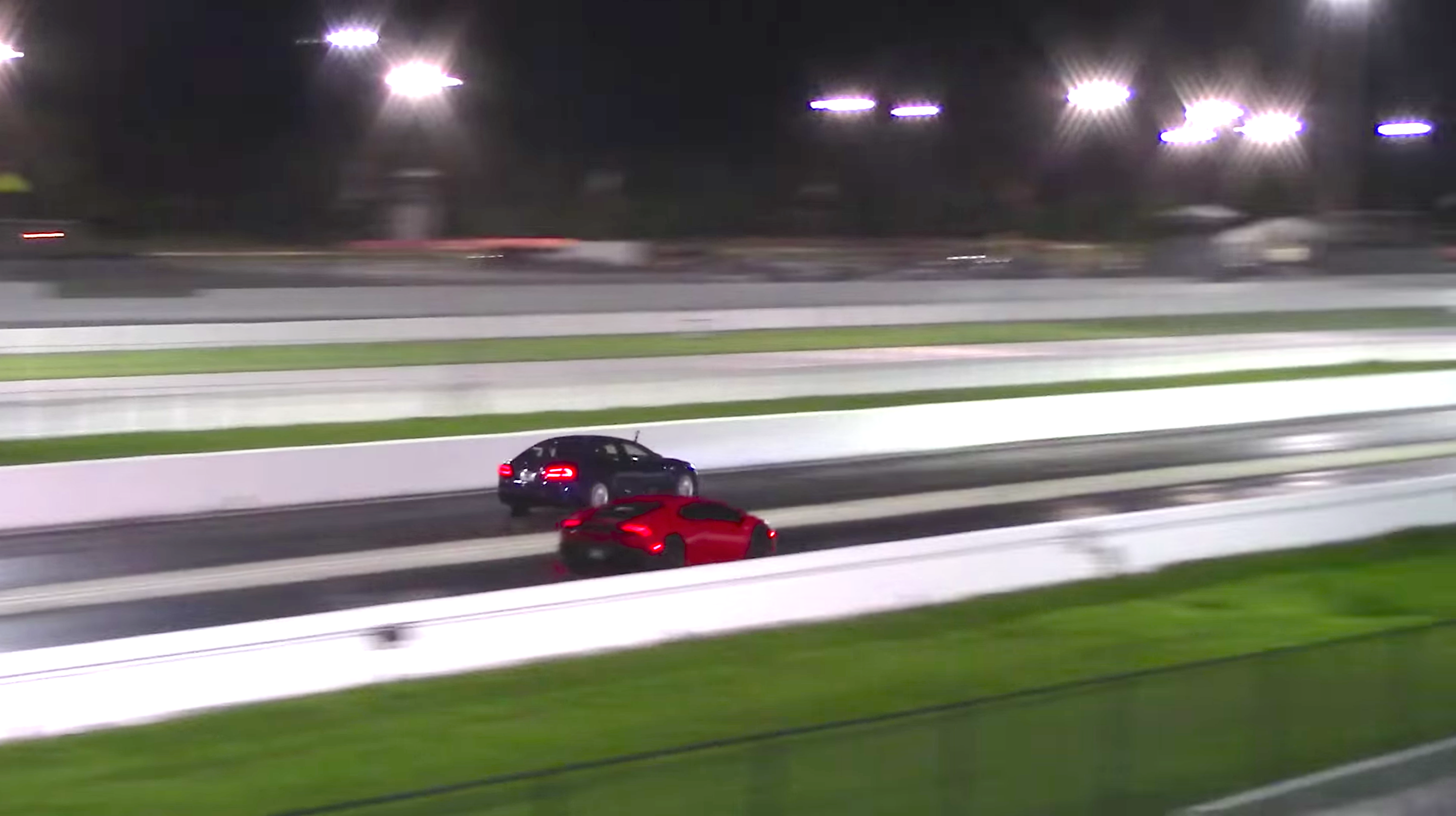 Watch A Tesla Model S Ludicrous P100d Smoke Lamborghini Huracán In Watch A Tesla Model S Ludicrous P100d Smoke Lamborghini Huracán In Drag Race Inverse