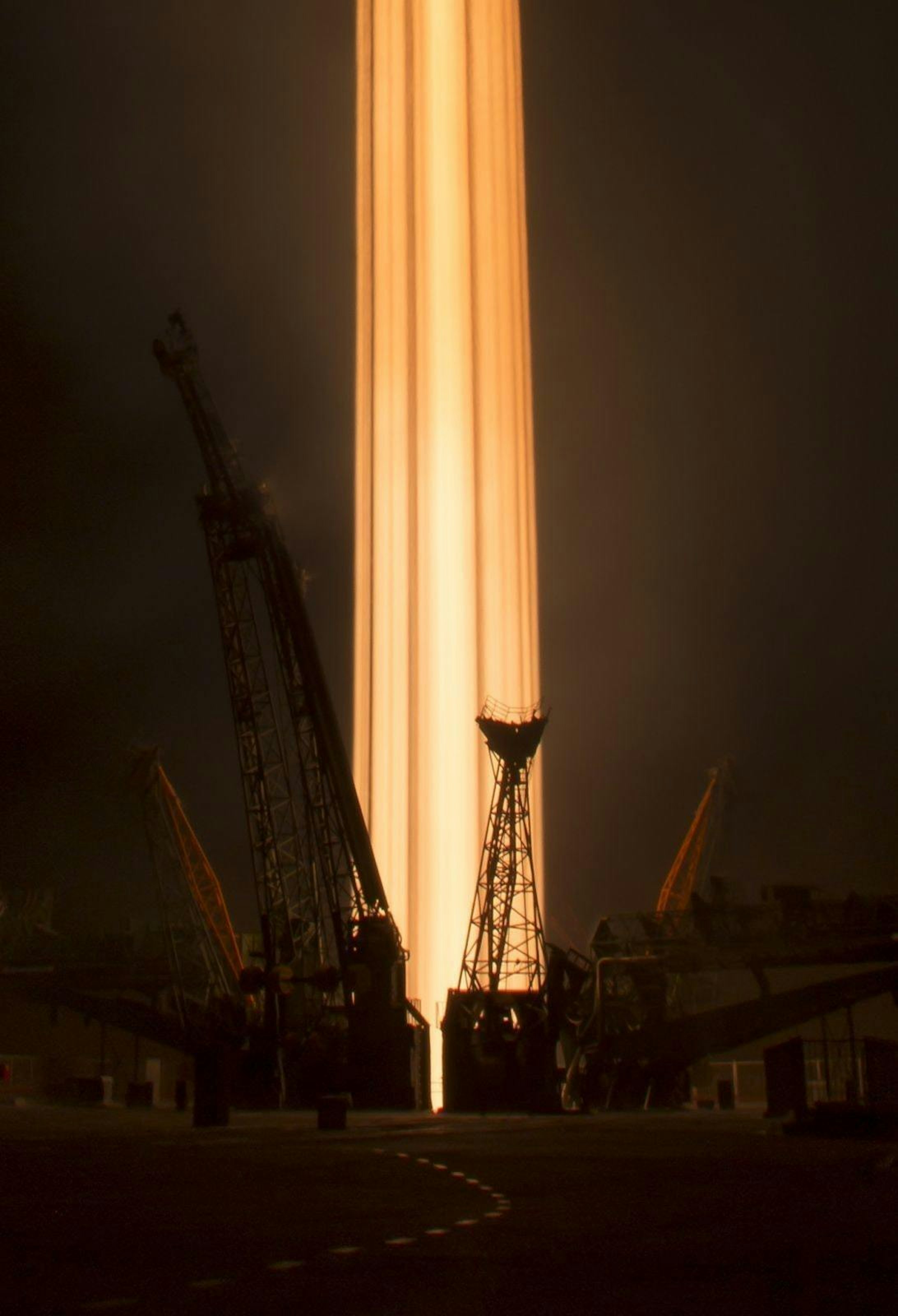 NASA photographer Bill Ingalls captured this epic view of the Soyuz blasting off.