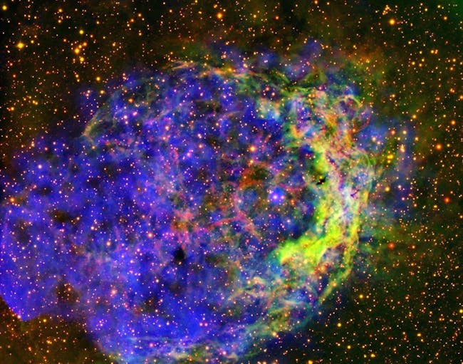 Star-circling bubble of gas nebula