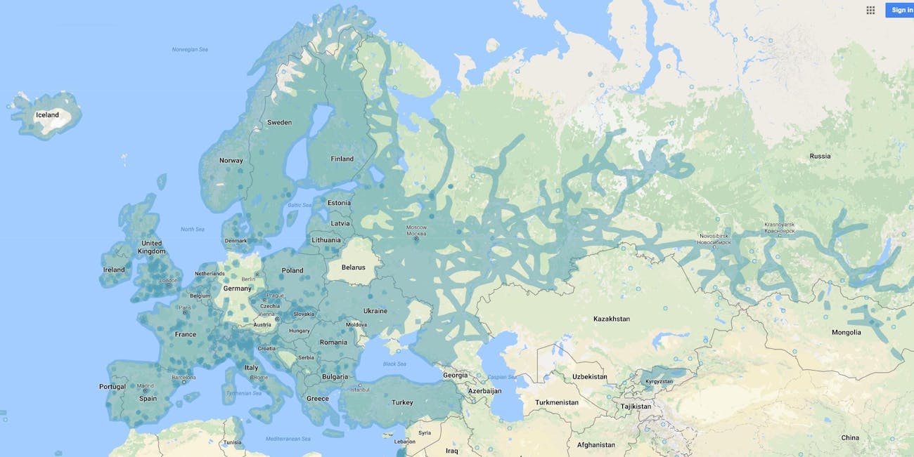 This Google Map Says A Lot About How Germans Value Privacy