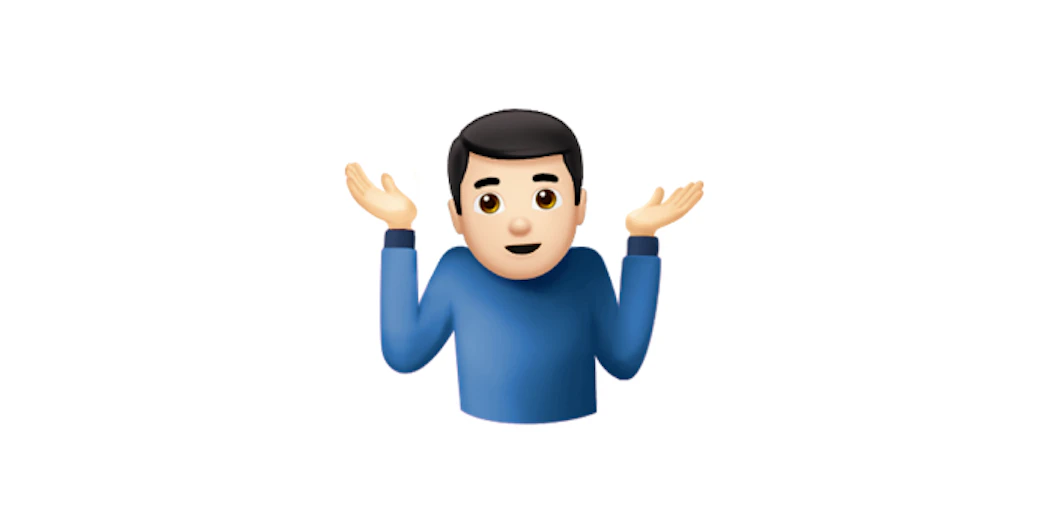 The New iOS 10.2 Shruggy Guy Emoji Looks Like a Very 