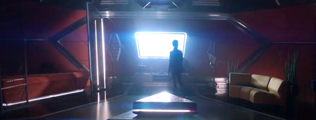 Burnham in Spock's room.
