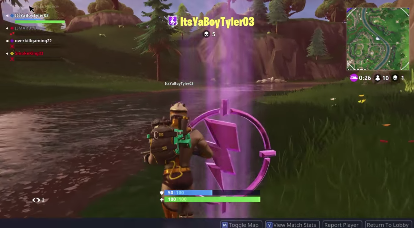 Fortnite lightning bolts