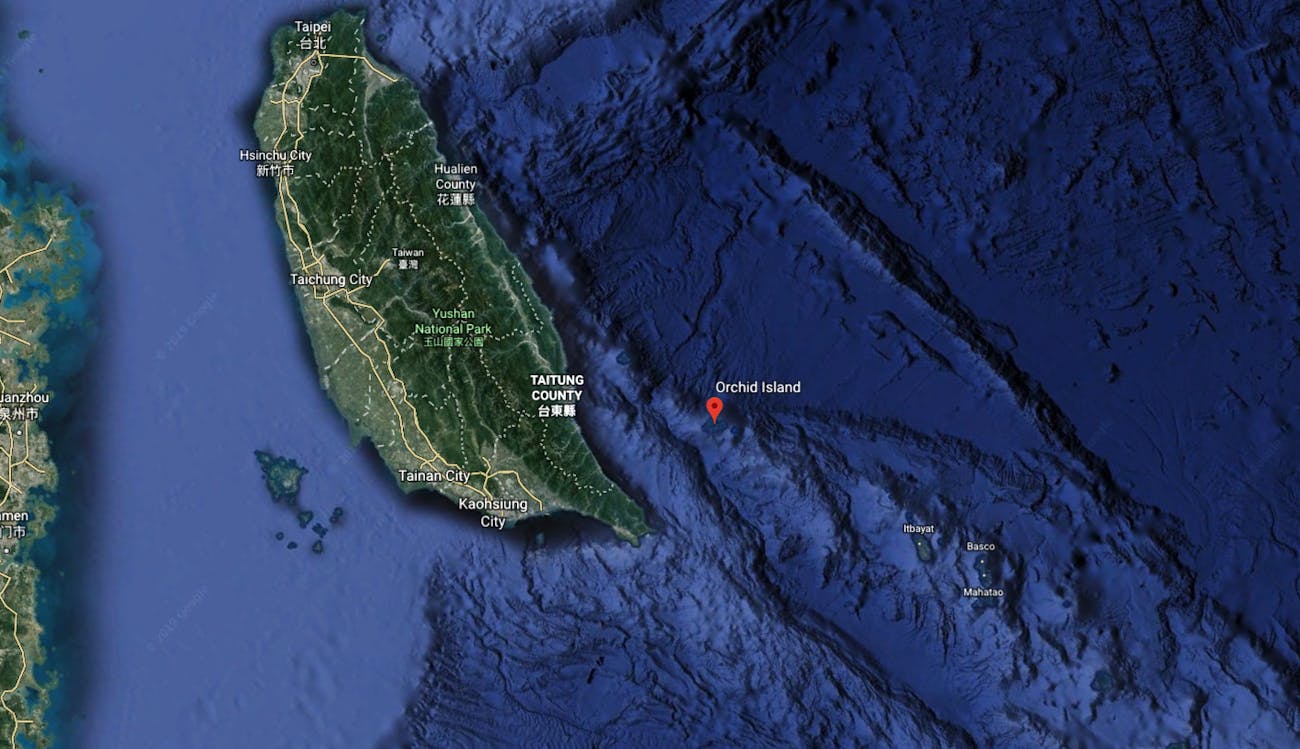 Lanyu Island map