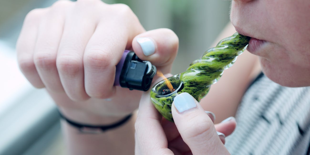 smoking marijuana