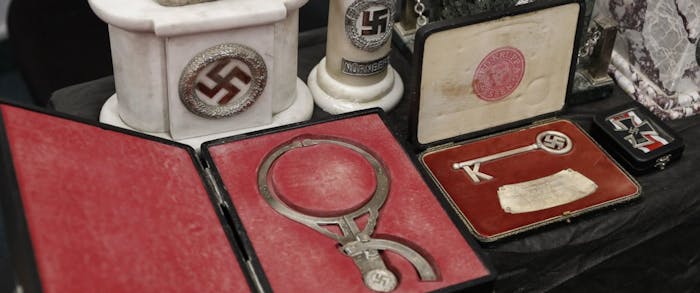 Nazi artifacts head measuring device Argentina