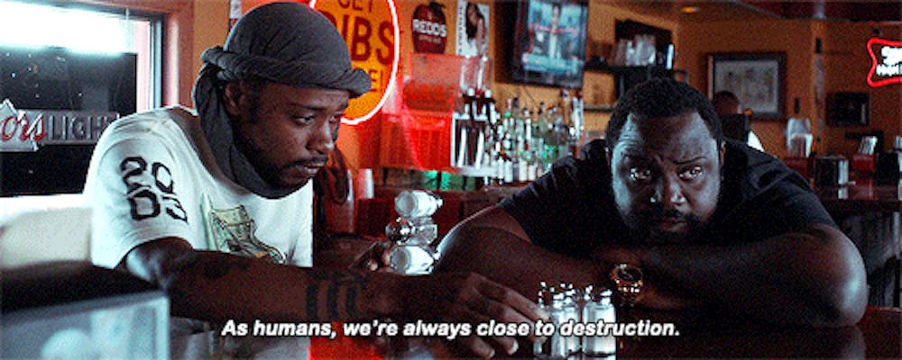 Darius delivering some knowledge to Alfred